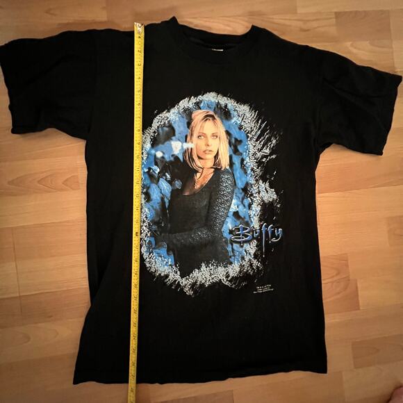 Rare 1998 Buffy the Vampire Slayer T-Shirt Buffy Blue Grape VTG Sz M - 90s NOS - Picture 6 of 8